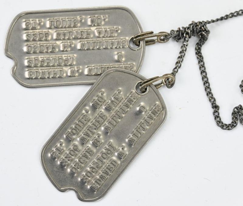 US WW2 Dog-tag Set 'Edward W. Williams' — image 3