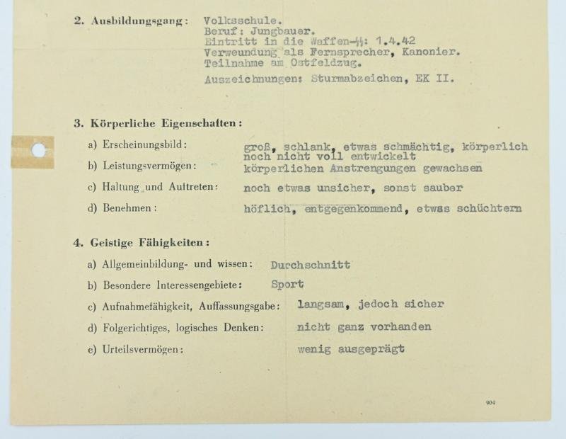 German Waffen-SS Personal Research File 'SS-Sturmmann Alfred Dreilich' — image 3