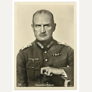 German WH Postcard 'Generaloberst Blaskowitz'