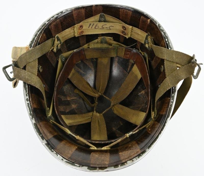 US WW2 Published 82nd Airborne Division 508th Parachute Infantry Regiment Combat Helmet — image 11