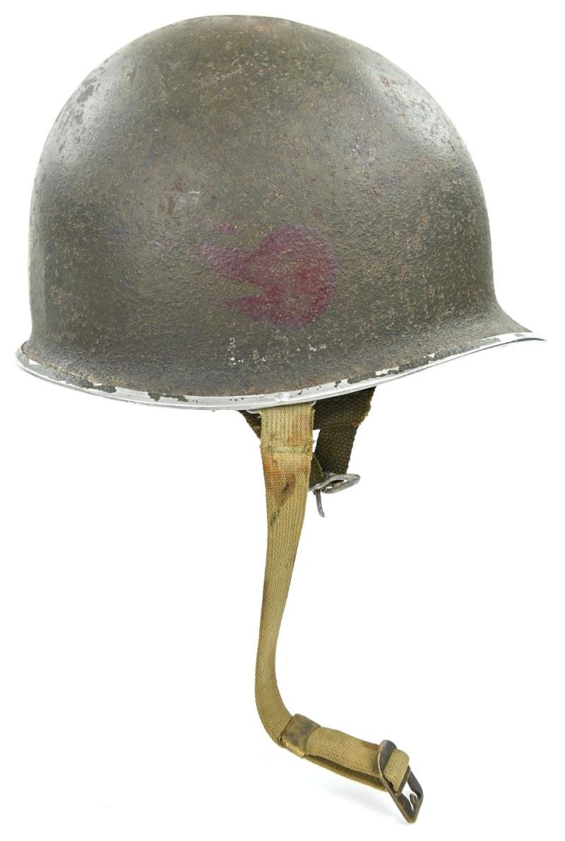US WW2 Published 82nd Airborne Division 508th Parachute Infantry Regiment Combat Helmet — image 9