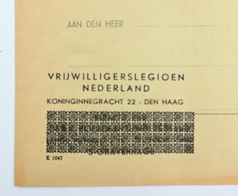 Dutch Waffen-SS Envelop 'Vrijwilligerslegioen Nederland' — image 2