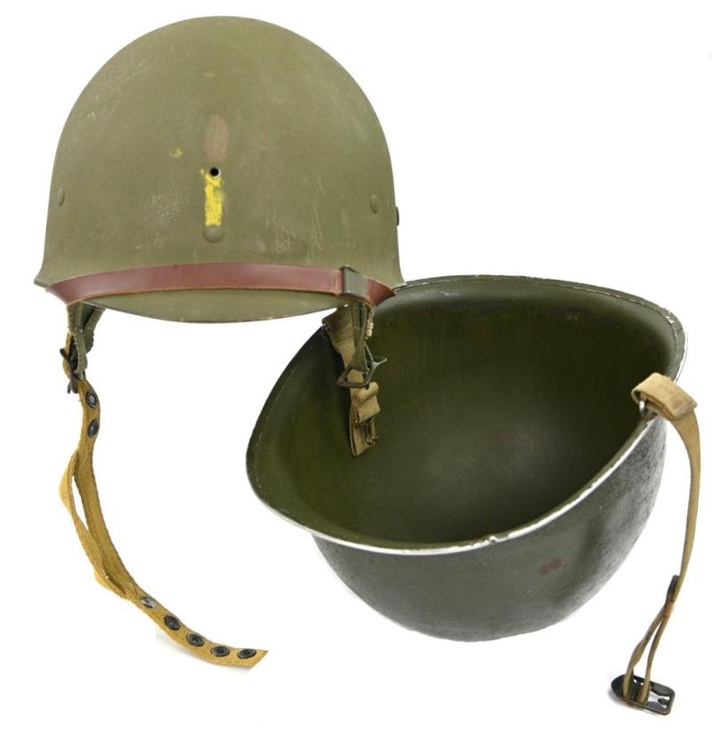 US WW2 82nd Airborne Division 504th Parachute Infantry Regiment Combat Helmet — image 14
