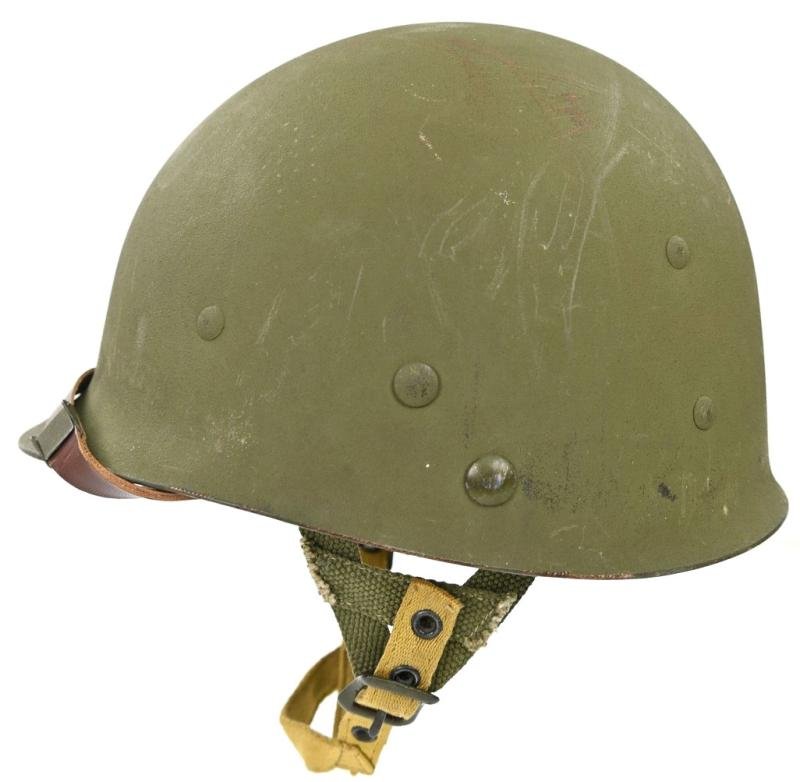 US WW2 82nd Airborne Division 504th Parachute Infantry Regiment Combat Helmet — image 16