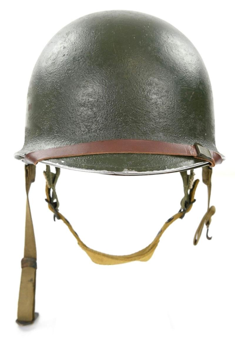 US WW2 82nd Airborne Division 504th Parachute Infantry Regiment Combat Helmet — image 2