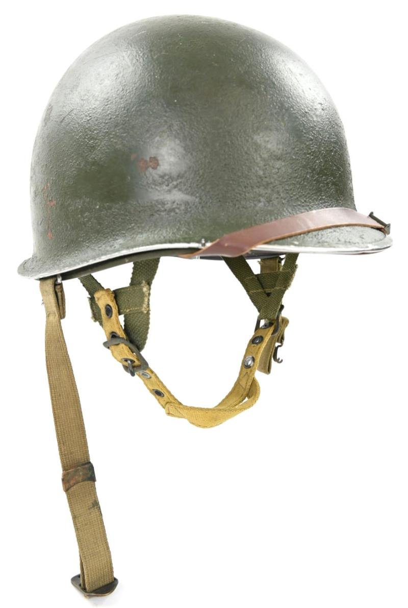 US WW2 82nd Airborne Division 504th Parachute Infantry Regiment Combat Helmet — image 4
