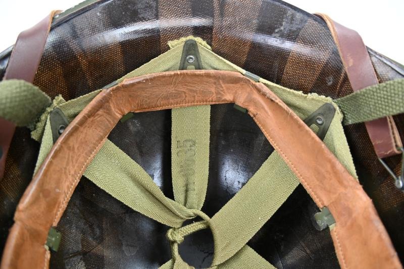 US WW2 82nd Airborne Division 504th Parachute Infantry Regiment Combat Helmet — image 9