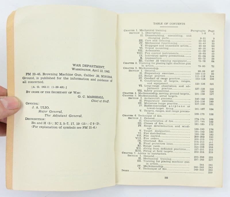 US WW2 Field Manual FM 23-45 Browning Machine Gun — image 3