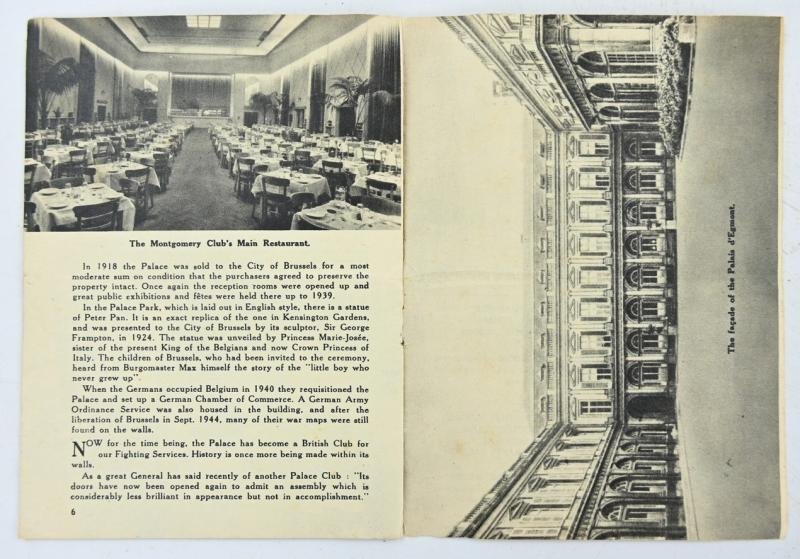 British WW2 The Montgomery Club Leaflet — image 4