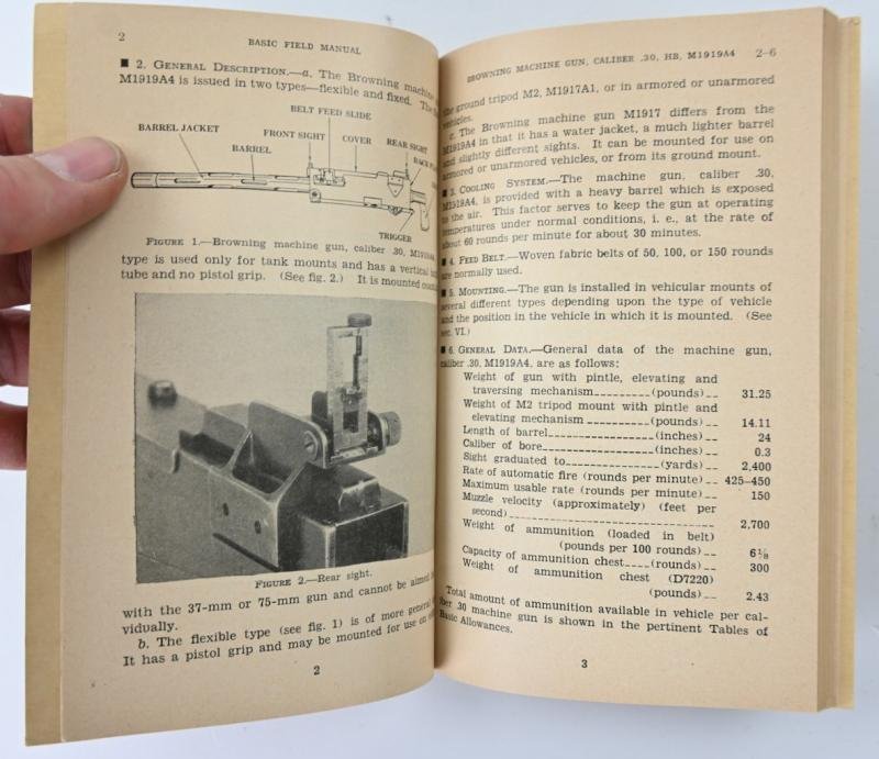 US WW2 Basic Field Manual Browning Machine Gun FM 23-50 — image 3