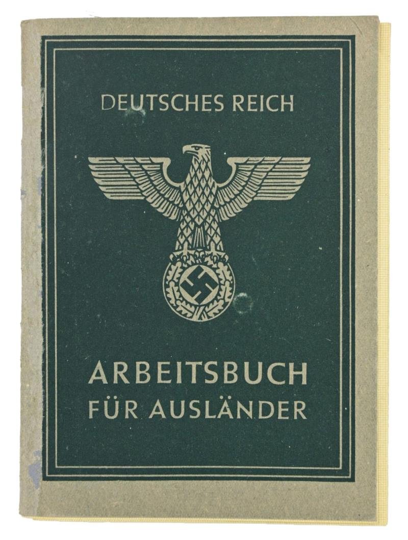 German Third Reich Foreigner (Dutch) Workers Pass