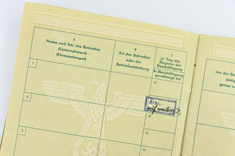 German Third Reich Foreigner (Dutch) Workers Pass — image 7