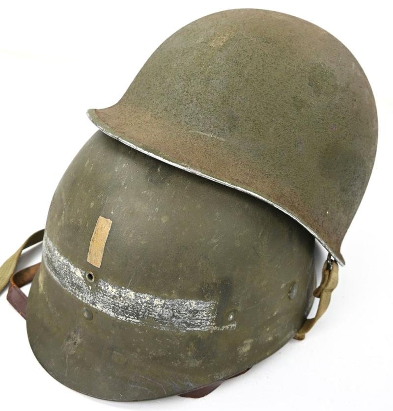 US WW2 Fixed bale Combat Helmet '1st Lieutenant'