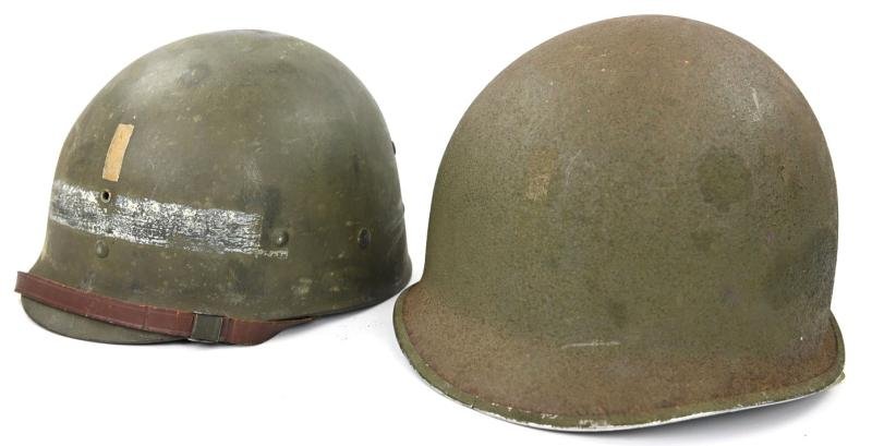 US WW2 Fixed bale Combat Helmet '1st Lieutenant' — image 18