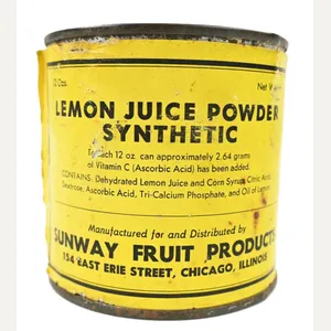 US WW2 Ration 'Lemon Juice Powder' Tin Can