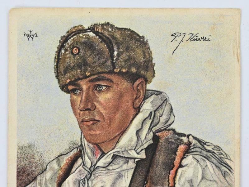 German WH Willrich Postcard 'Finnische Spähtruppführer' — image 2