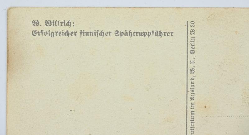 German WH Willrich Postcard 'Finnische Spähtruppführer' — image 4