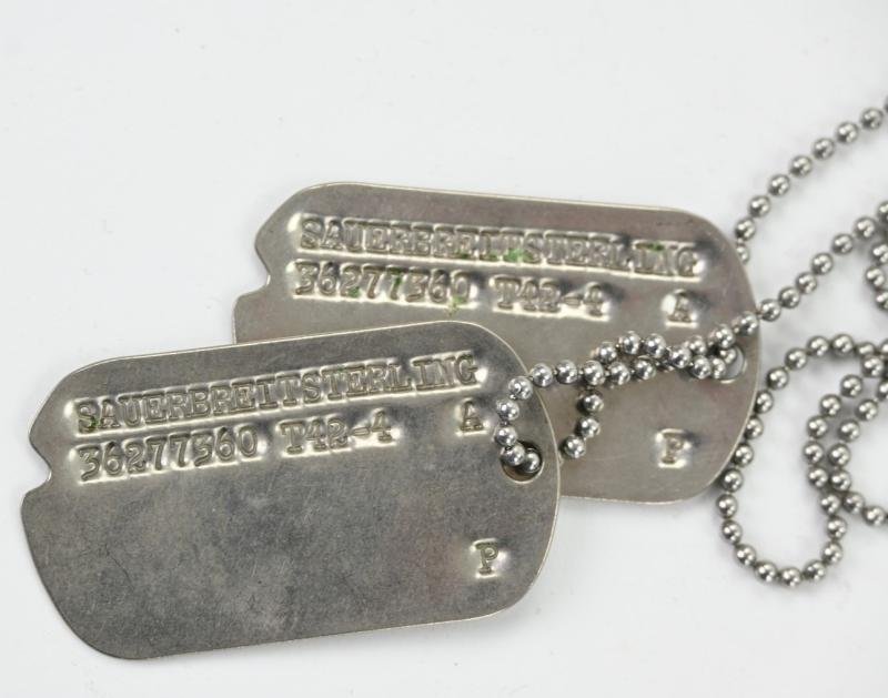 USAAF WW2 Dog-Tag Set 'Sterling Sauerbreit' — image 5