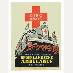 Dutch Support Stamp for the Dutch Ambulance Red Cross on …