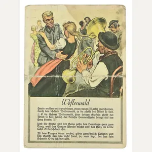 German WH Postcard 'Soldier Song'