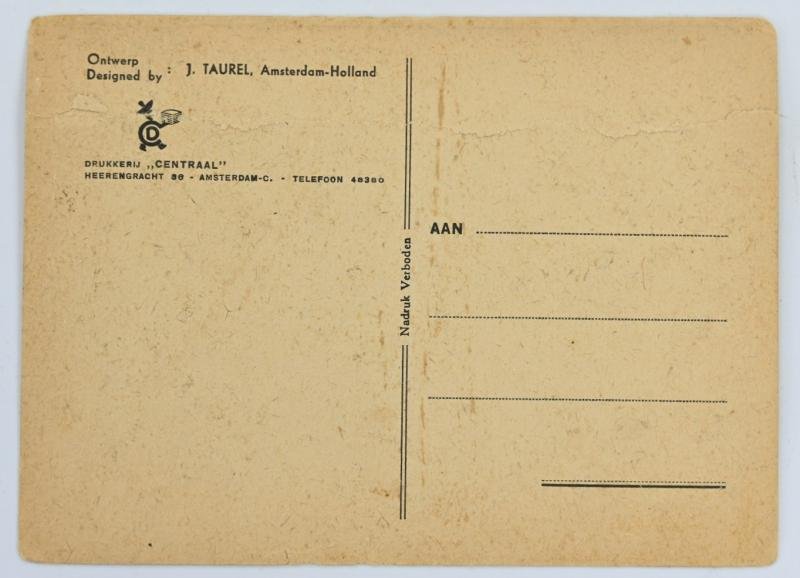 Allied WW2 Food Dropping Postcard — image 2