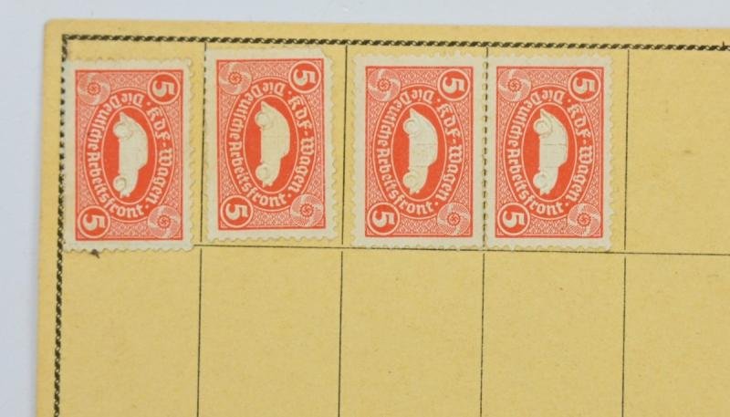 German DAF 'KdF' Saving Card — image 5