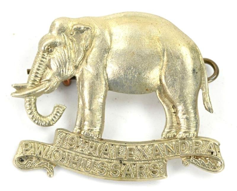 British Army pre-WW1 19th Royal Hussars (Queen Alexandra's Own) Cap Badge