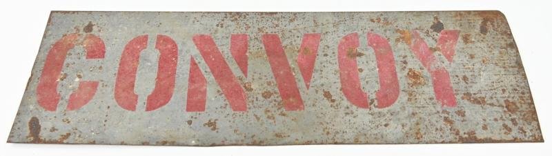 US WW2 Road Sign 'Convoy' Normandy