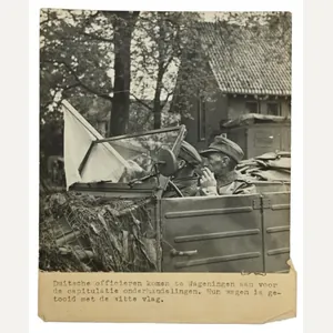 Dutch Press Photo 'Capitulation of the German troops in Holland'