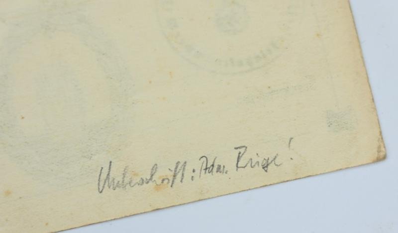 German KM Mine Sweep Certificate 1940 — image 5