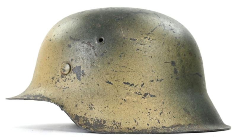 German LW M42 Camo Helmet 'Regiment Hermann Göring' — image 4