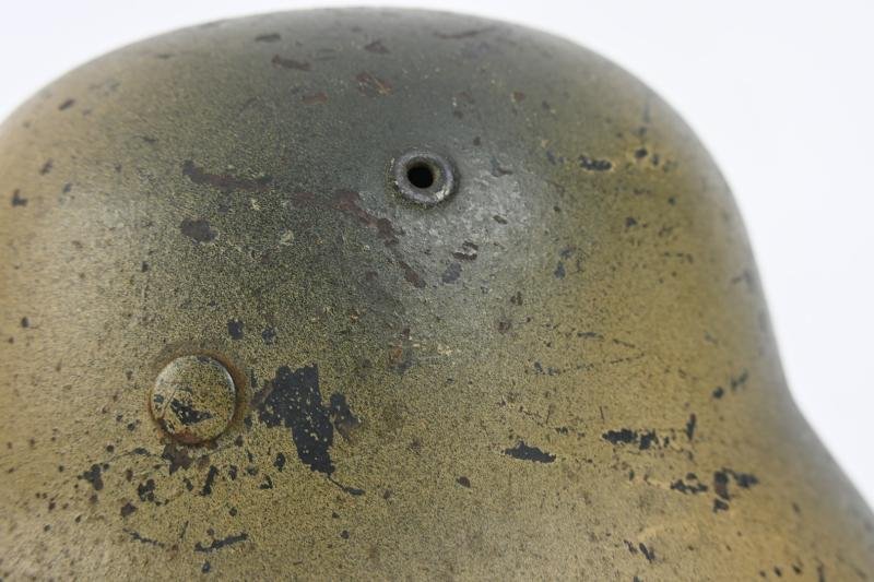 German LW M42 Camo Helmet 'Regiment Hermann Göring' — image 9