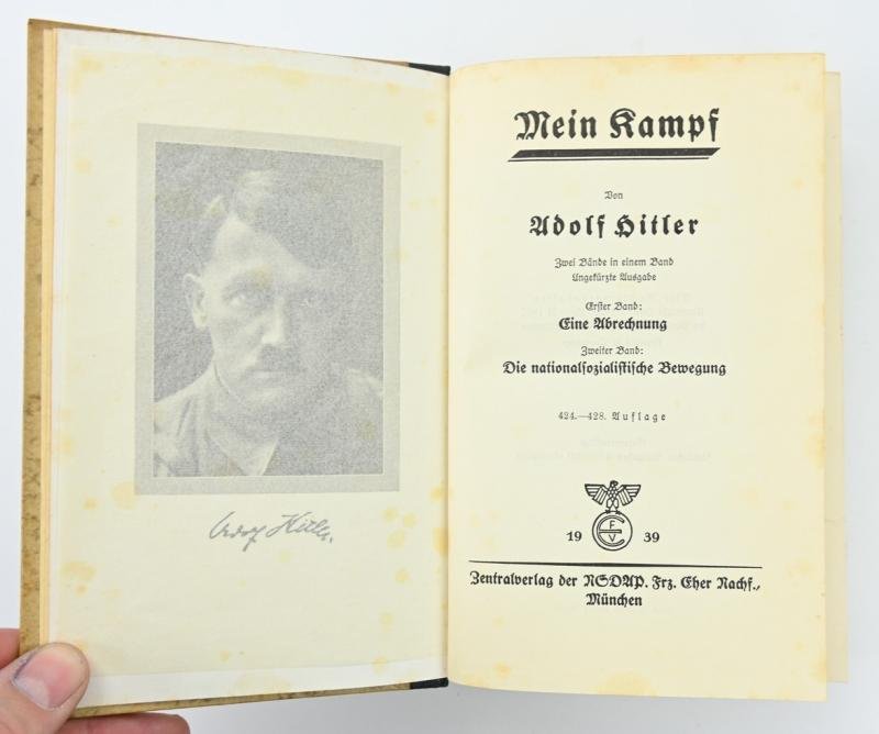 German Adolf Hitler Mein Kampf Book 1939 — image 3