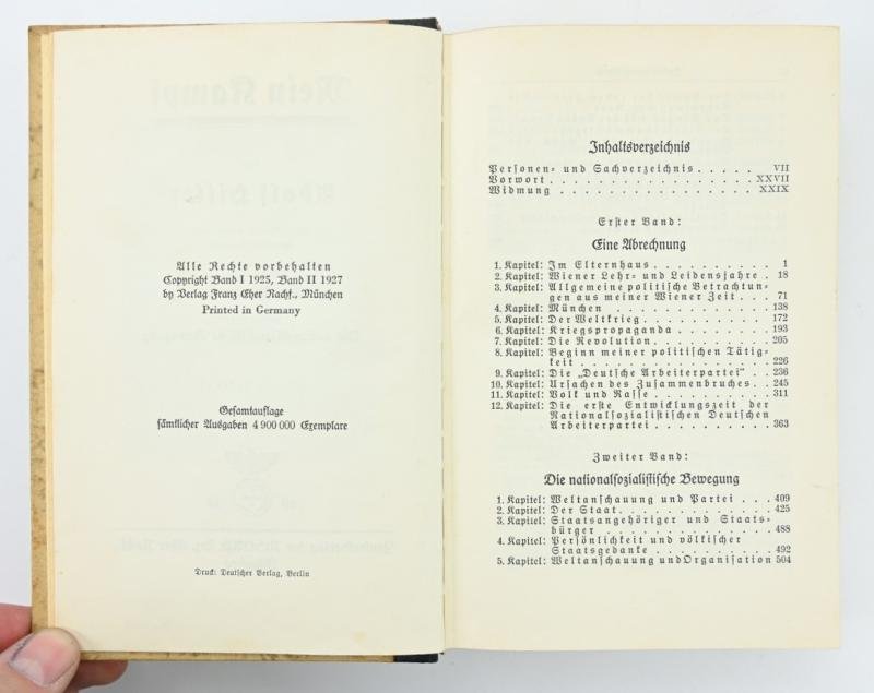 German Adolf Hitler Mein Kampf Book 1939 — image 4