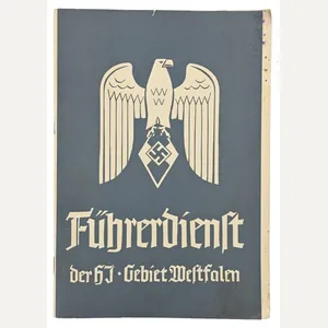German Hitler Youth Booklet 'Fuhrerdienst' Westfalen 1938