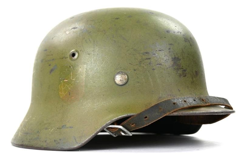 German LW M35 Ex DD Camo Combat Helmet