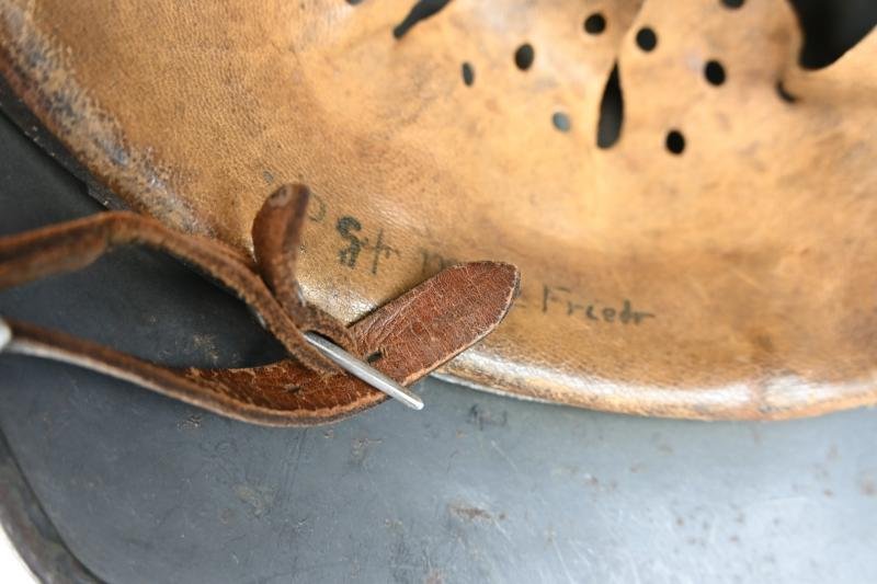 German LW M35 Ex DD Camo Combat Helmet — image 11