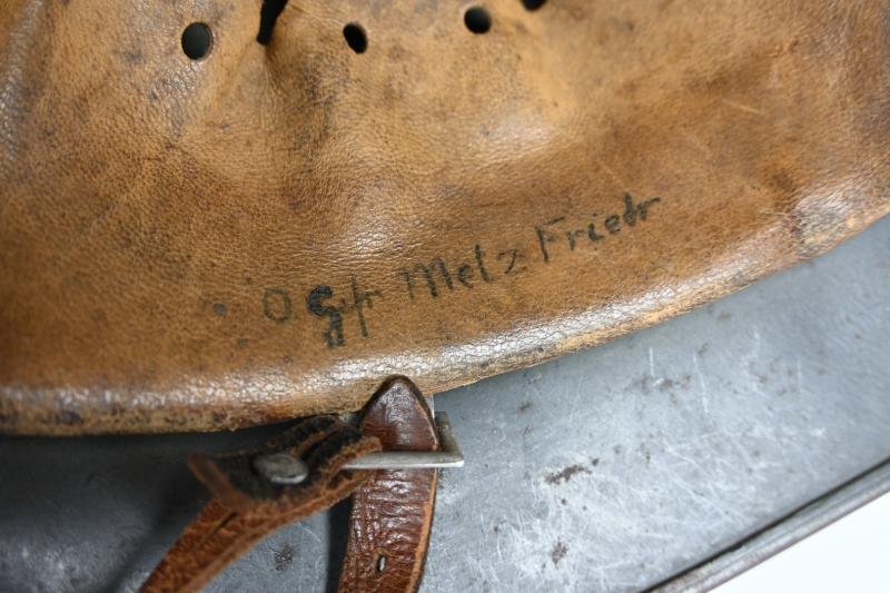 German LW M35 Ex DD Camo Combat Helmet — image 12