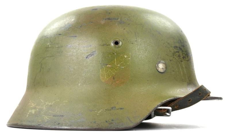 German LW M35 Ex DD Camo Combat Helmet — image 2