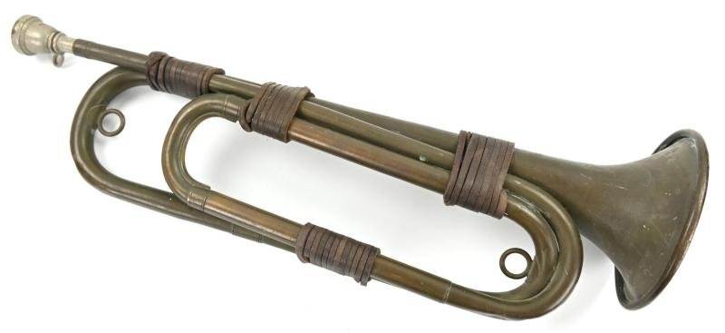 US WW2 Army Bugle (steel made) — image 2