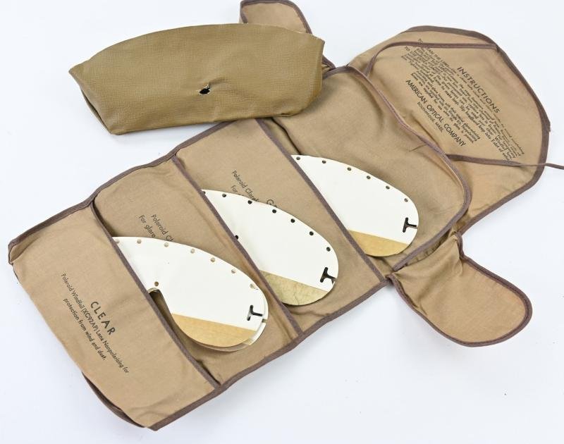 US WW2 Poleroid Goggles & Spare Parts Kit — image 6