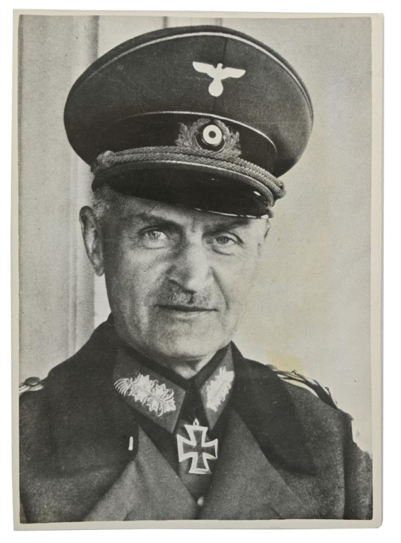 German WH Portrait Picture/ Press Photo 'Generaloberst Blaskowitz'