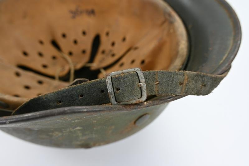 German WH M35 Ex DD Normandy Camo Helmet — image 11