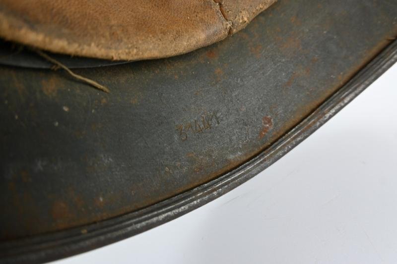 German WH M35 Ex DD Normandy Camo Helmet — image 13