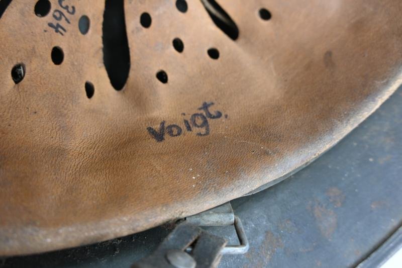 German WH M35 Ex DD Normandy Camo Helmet — image 16