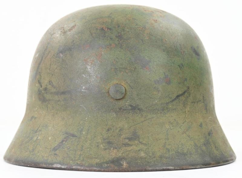 German WH M35 Ex DD Normandy Camo Helmet — image 9