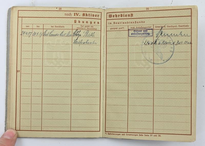 German WH Wehrpass 'Holland May '40' — image 9