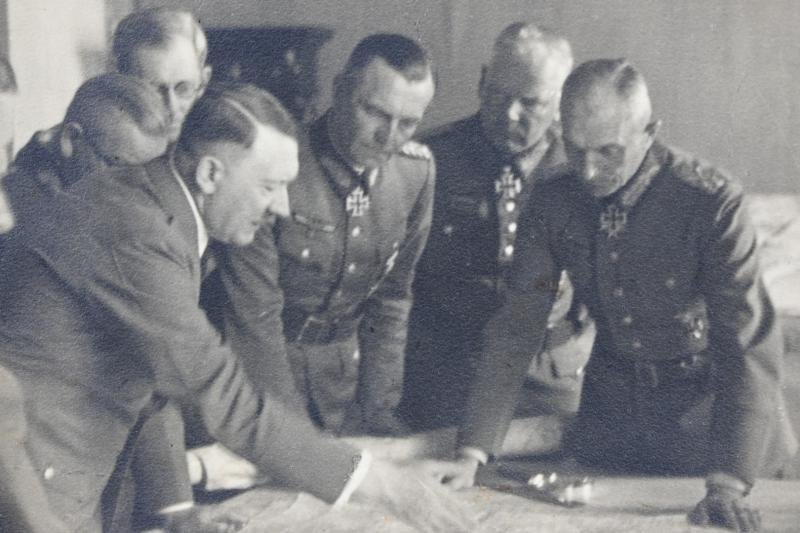 German Picture of Adolf Hitler with his Staff — image 2
