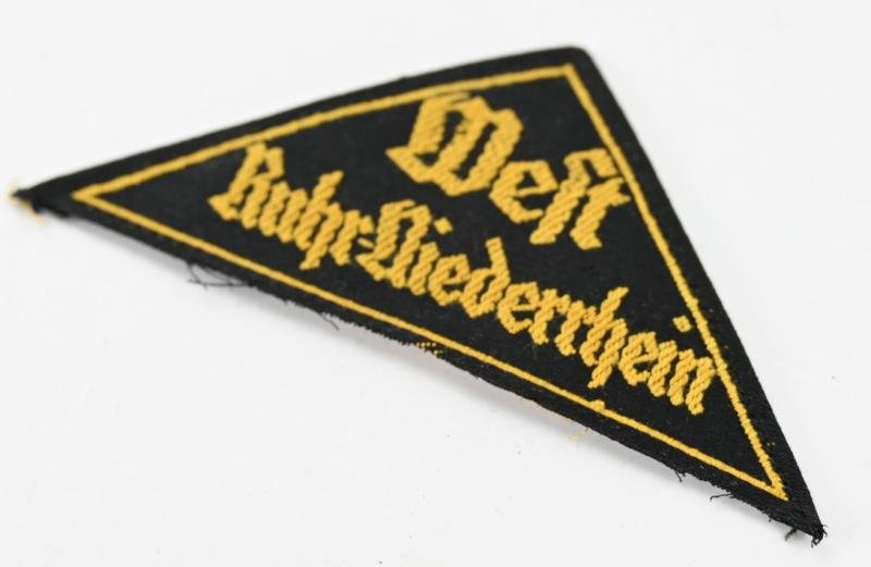 German Hitler Youth Sleeve Region Triangle ''West Ruhr-Niederrhein' — image 2