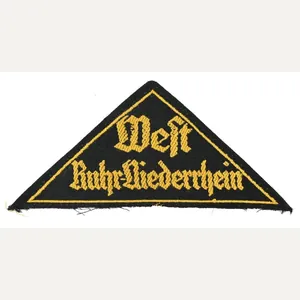 German Hitler Youth Sleeve Region Triangle ''West Ruhr-Niederrhein'